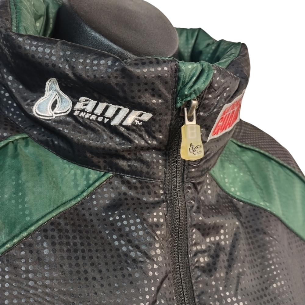 Chase Authentics NASCAR Driver Dale Jacket Men's Green Black Size L - Picture 6 of 10